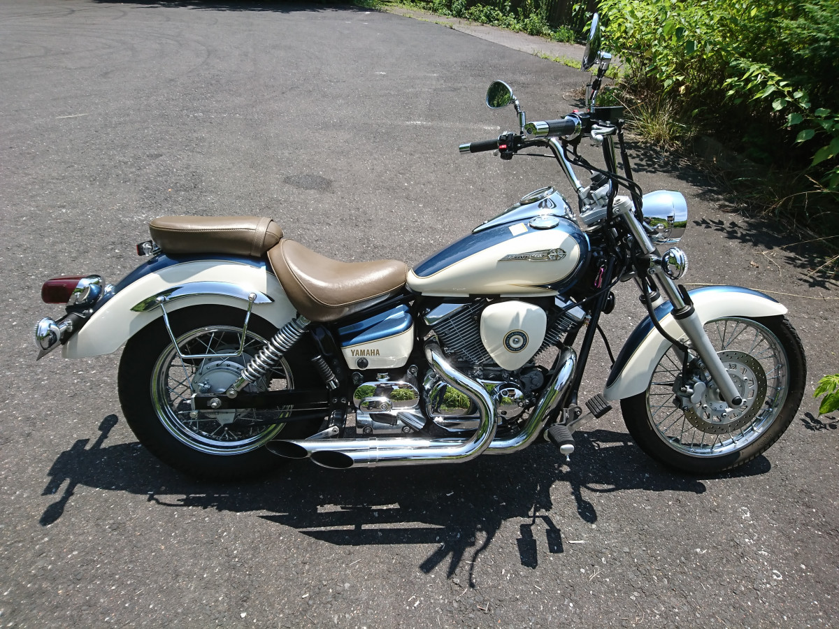 値下げ可能　希少 ツインソードマフラー ドラッグスター250 値下げ可能 希少 ツインソードマフラー ドラッグスター250